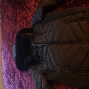 Womens XL Black on black Nautica Jacket